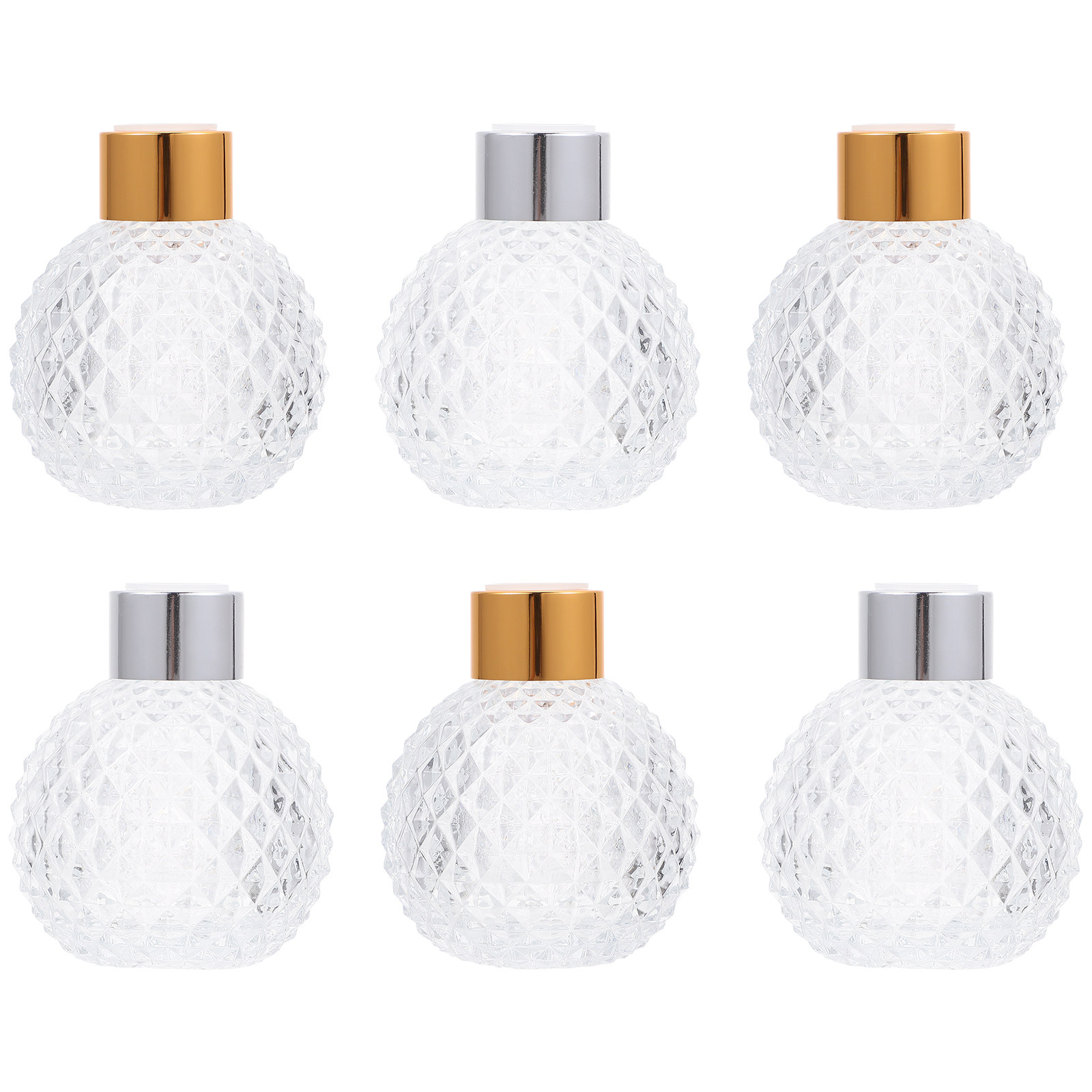 Perfume Fragrance Essence - 6Pcs Empty Glass Fragrance Bottles 100ml