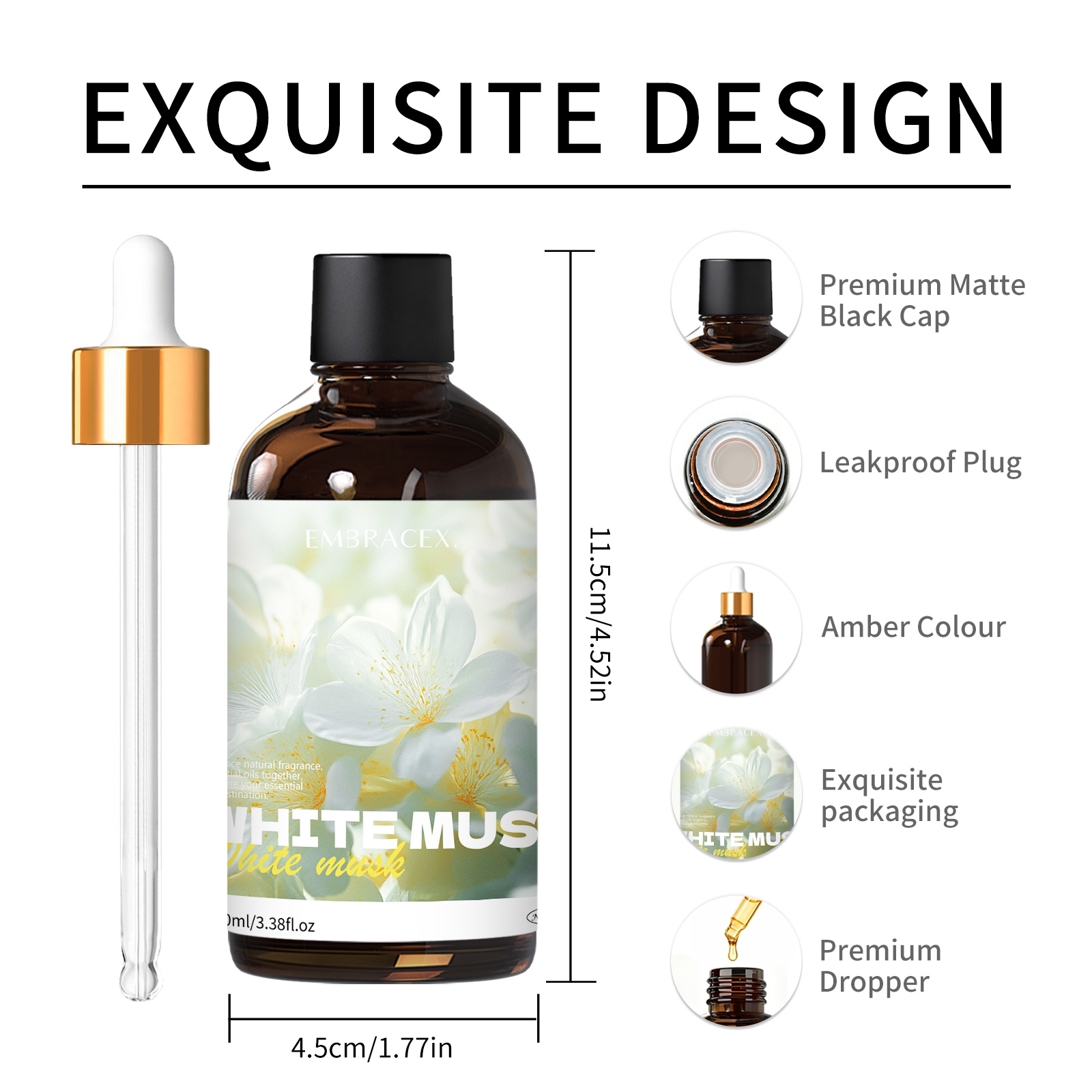 100ml White Musk Natural Plant - Musk White Oil recension och pris