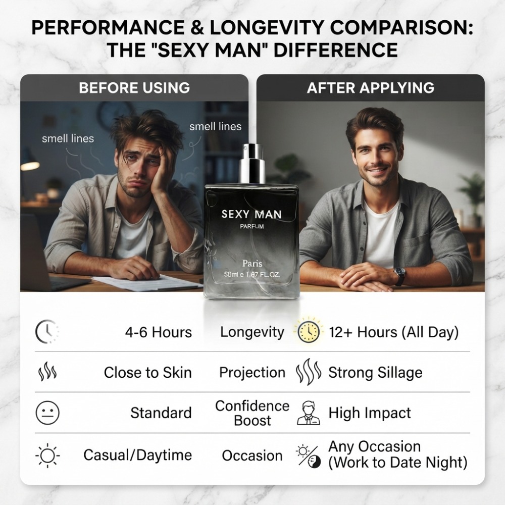 55ML Sexy Man Perfume Long-las - Perfume Fragrance Enhancer recension och pris