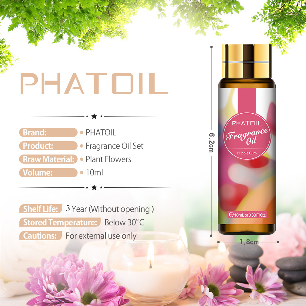 PHATOIL 9pcs 10ml Fragrance Oi - Musk White Oil recension och pris