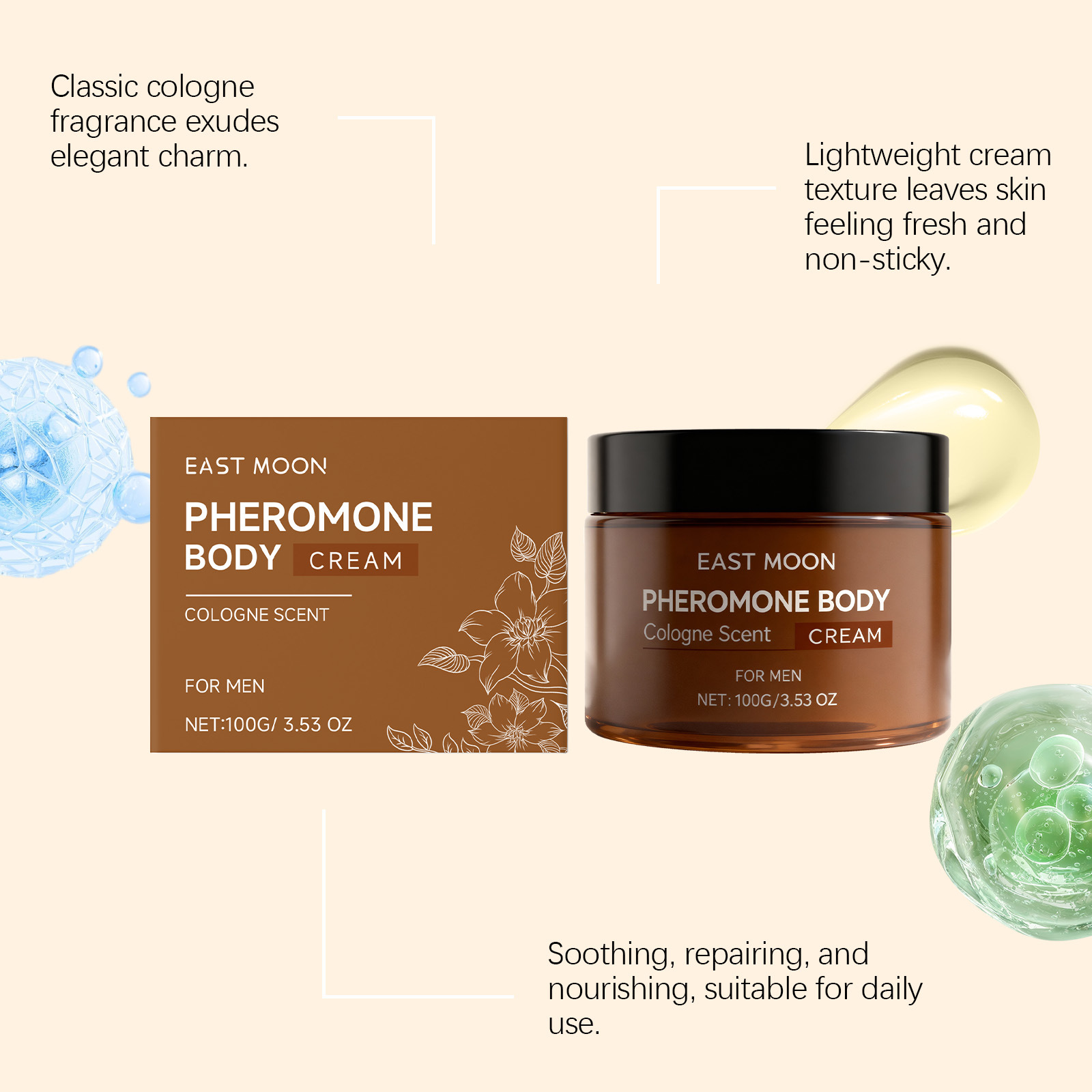 East Moon Men Fragrance Moistu - Perfume Fragrance Enhancer recension och pris