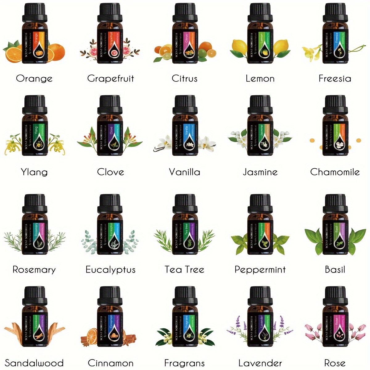 20pcs/set Essential Oil Set La - Perfume Fragrance Essence recension och pris