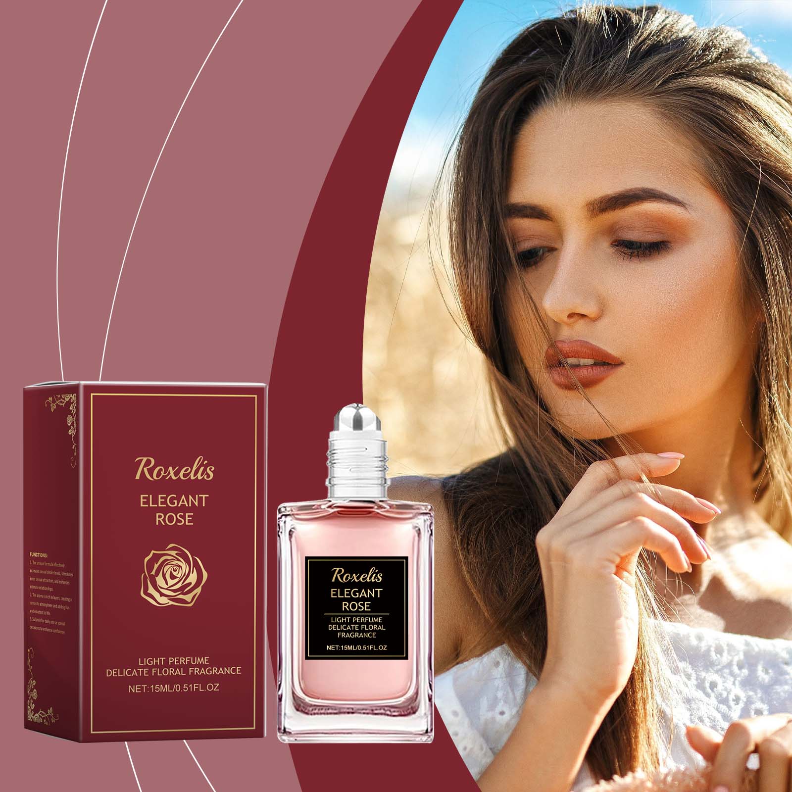 15ml Rose Floral Roll on Perfu - Women'S Perfume Rose Fragrance recension och pris
