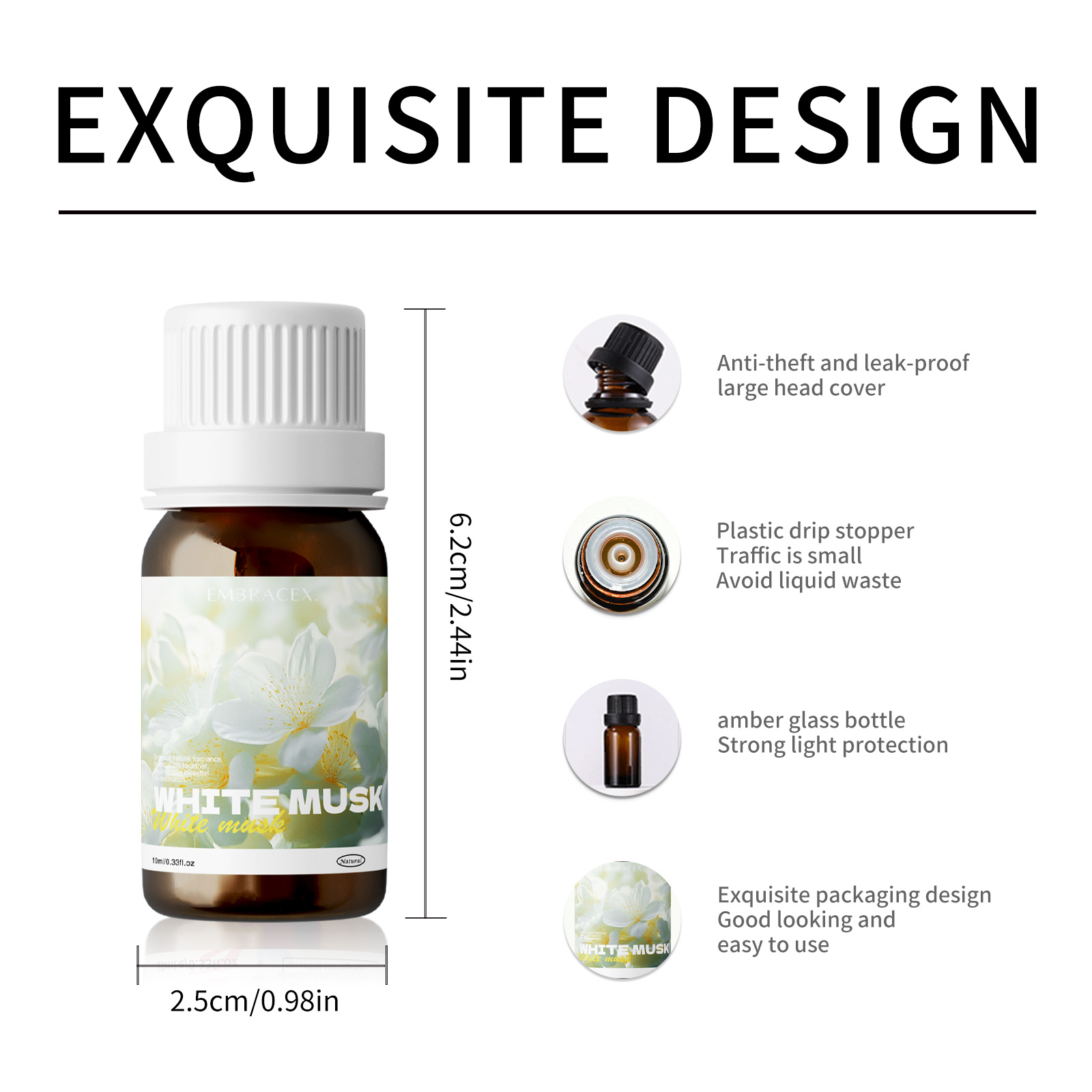 10ml White Musk Oil Rosemary O - Musk White Oil recension och pris
