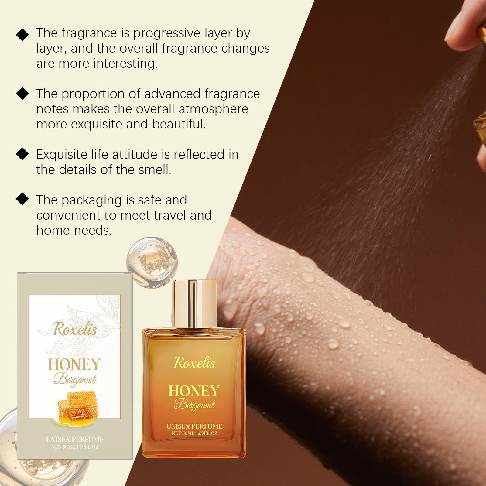 Honey Bergamot Unisex Perfume  - Perfume Fragrance Enhancer recension och pris